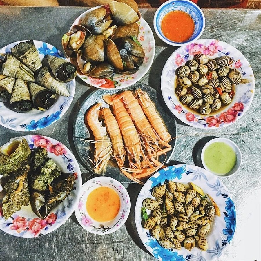 các món hải sản phong phú